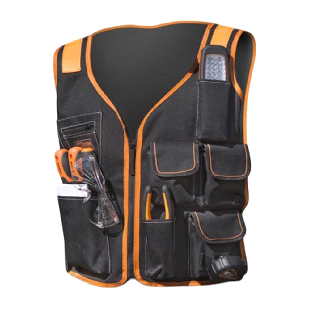 Safety Work Vest Tool Vest Maintenance Kit Multi-Pocket Vest